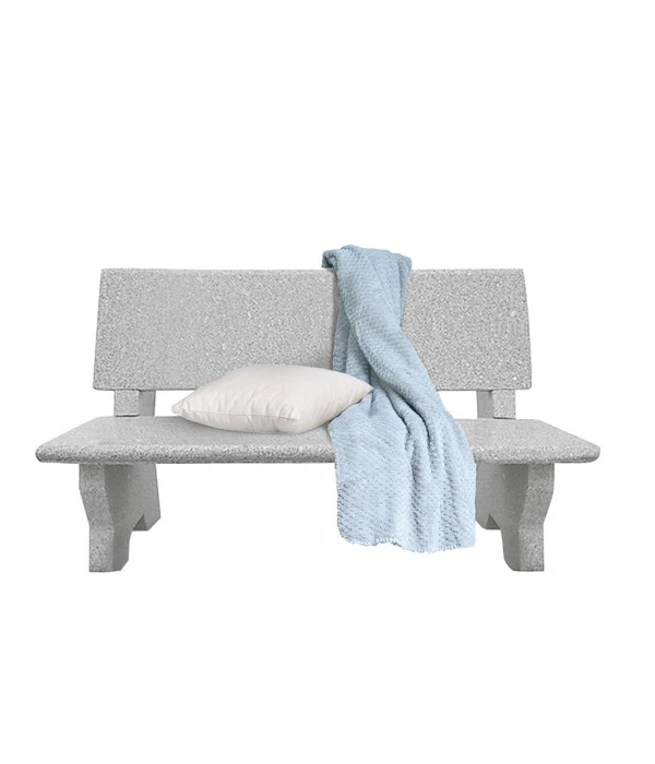 Dehner Granit-Gartenbank, Grau, Ca. B120/H75/T50 Cm 5 Dehner Granit-Gartenbank, Grau, Ca. B120/H75/T50 Cm – Bild 3