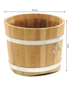 Küferei Kardos Robinienkübel, Rund -Gartenmöbelgeschäft 1709096 WE BG 001 KuefereiKardosRobinienkuebelrund