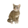 Polyresin Katze, Grau Getigert -Gartenmöbelgeschäft 2452183 WE FS 001 PolyresinKatzegraugetigert25x17x31cm