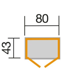 Weka Balkon-/Terrassenschrank 195, Ca. B80/H160/T43 Cm -Gartenmöbelgeschäft 2916005 WE DE 001 WekaTerrassenschrank