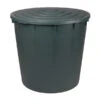 Kunststoff-Regentonne 500 L Mit Deckel, Rund, Dunkelgrün -Gartenmöbelgeschäft 3803376 WE FS 001 Kunststoff RegentonnemitDecke500lRegentankWassertank