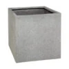Dehner Polystone-Topf Sydney, Quadratisch, Grau -Gartenmöbelgeschäft 3921004 BildFS 001 PolystoneUebertopfPolystoneTopfEinz40X40