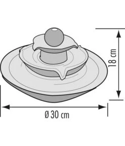 Seliger Zimmerbrunnen Pisa, Ca. Ø30/H18 Cm -Gartenmöbelgeschäft 4317376 WE DE 001 SeligerZimmerbrunnenPisaBlau