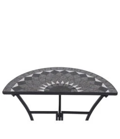 Siena Garden Mosaiktisch Como Halbrund, Ca. B35/H71/T70 Cm 14 Siena Garden Mosaiktisch Como Halbrund, Ca. B35/H71/T70 Cm -Gartenmöbelgeschäft 4498796 WE DE 001 TischComoH71cm