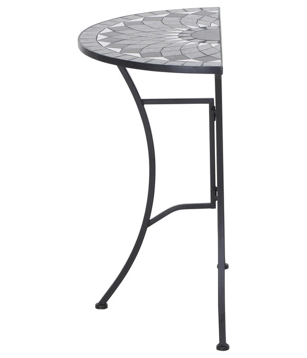 Siena Garden Mosaiktisch Como Halbrund, Ca. B35/H71/T70 Cm 5 Siena Garden Mosaiktisch Como Halbrund, Ca. B35/H71/T70 Cm – Bild 3