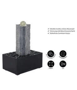 Dehner Granit-Gartenbrunnen Beata, Ca. B68/H85/T45 Cm -Gartenmöbelgeschäft 5162235 WE IG 001 GranitBrunnenBeataNEU