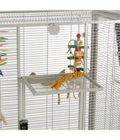 Montana Vogelvoliere Madeira Double, Plantinum -Gartenmöbelgeschäft 5187562 WE D 001 PPVoliereNewMadeiraDoublePlatinum