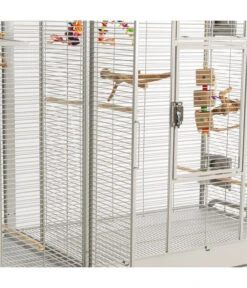 Montana Vogelvoliere Madeira Double, Plantinum -Gartenmöbelgeschäft 5187562 WE D 002 PPVoliereNewMadeiraDoublePlatinum