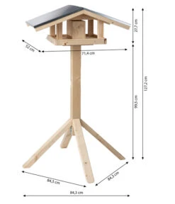 Dehner Natura Futterhaus Karwendel, Natur, Inkl. Ständer, Ca. B84,3/H127,2/T84,3 Cm 17 Dehner Natura Futterhaus Karwendel, Natur, Inkl. Ständer, Ca. B84,3/H127,2/T84,3 Cm -Gartenmöbelgeschäft 6622898 WE BG 001 DehnerNaturaKarwendelSatteldachStaendeNaturnew