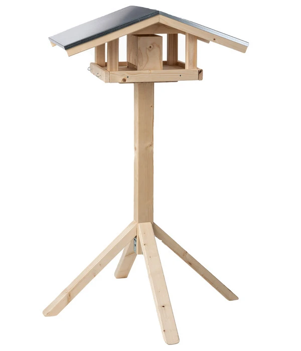 Dehner Natura Futterhaus Karwendel, Natur, Inkl. Ständer, Ca. B84,3/H127,2/T84,3 Cm 3 Dehner Natura Futterhaus Karwendel, Natur, Inkl. Ständer, Ca. B84,3/H127,2/T84,3 Cm