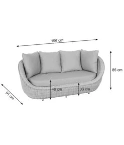 Dehner Lounge Bari, 2-teilig -Gartenmöbelgeschäft 6657381 WE BG 001 DehnerLoungeBari