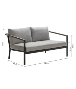 Dehner Alu-Lounge New York, 4-teilig -Gartenmöbelgeschäft 6670954 WE BG 001 LoungeNewYork