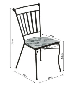 Dehner Mosaikstuhl Letizia -Gartenmöbelgeschäft 6702070 WE BG 001 DehnerMosaikStuhlLetiziaNeu