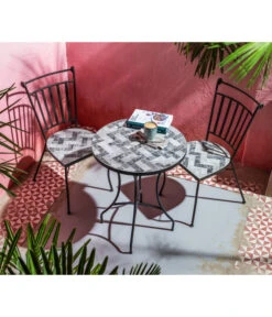 Dehner Mosaikstuhl Letizia -Gartenmöbelgeschäft 6702203 WE MO 001 DehnerMosaikStuhlLetiziaNeu