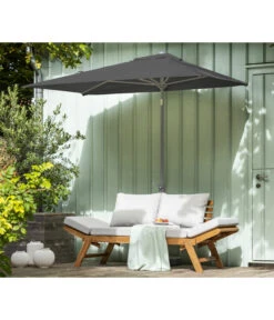 Dehner Balkonschirm Chios, Rechteckig, Ca. B210/T130 Cm -Gartenmöbelgeschäft 6703243 WE MO 001 BalkonschirmChiosDunkelgrauNeu