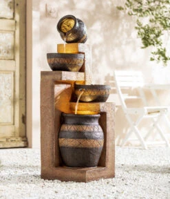 Dehner Polyresin-Gartenbrunnen Monterry, Ca. H117,5 Cm -Gartenmöbelgeschäft 6742472 WE MO 001 DehnerPolyresinGartenbrunnenMonterryNEU