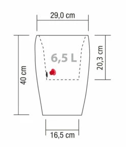 Scheurich Kunststoff-Topf Barceo High, Rund 14 Scheurich Kunststoff-Topf Barceo High, Rund -Gartenmöbelgeschäft 6878946 WE BG 001 ScheurichTopfBarceoHigh