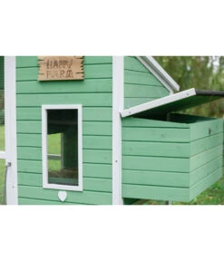 Dehner Hühnerstall Happy Farm Lotti, Hellgrün, Ca. B182/H119,5/T91 Cm -Gartenmöbelgeschäft 6897052 WE DE 003 DehnerMarkenqualitaetHuehnerstallLotti