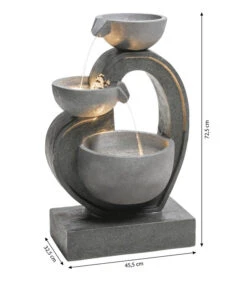 Dehner Polyresin-Gartenbrunnen Heart, Ca. H72,5 Cm -Gartenmöbelgeschäft 6911218 WE BG 001 BrunnenHeartNEU