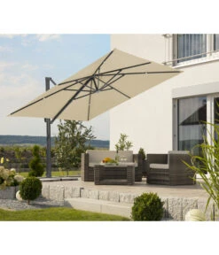 Schneider Ampelschirm Rhodos Smart, Quadratisch, Ca. B300/T300 Cm -Gartenmöbelgeschäft 6953384 WE MO 001 SchneiderAmpelschirmRhodosSmartnatur