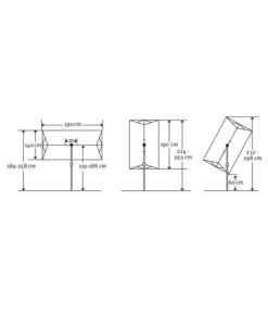 Schneider Sonnenschirm Novara, Rechteckig, Ca. B190/T140 Cm -Gartenmöbelgeschäft 6953541 WE BG 001 SchneiderSonnenschirmNovarasilvergrau
