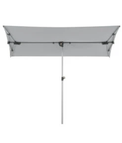 Schneider Sonnenschirm Novara, Rechteckig, Ca. B190/T140 Cm -Gartenmöbelgeschäft 6953541 WE FS 003 SchneiderSonnenschirmNovarasilbergrau