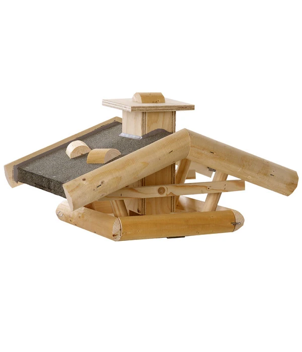 Dehner Natura Futterhaus Watzmann, Natur, Inkl. Ständer, Ca. B40/H133/T55 Cm 4 Dehner Natura Futterhaus Watzmann, Natur, Inkl. Ständer, Ca. B40/H133/T55 Cm – Bild 2